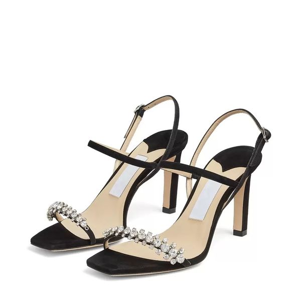 luxury designer london meira 85 mm womens pumps sandals pointed toes slingback double ankle strap crystal embellished design slim lady coars, Black
luxury designer london meira 85 mm womens pumps sandals pointed toes slingback double ankle strap crystal embellished design slim lady coars, Black