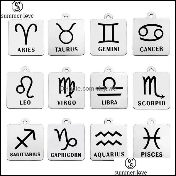 charms jewelry findings components 12 constellation pendant stainless steel charm for bracelet necklace zodiac sign dhqvm, Bronze;silver
charms jewelry findings components 12 constellation pendant stainless steel charm for bracelet necklace zodiac sign dhqvm, Bronze;silver