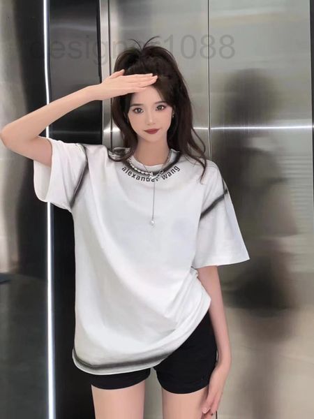 women's t-shirt designer aw22 summer new inkjet wash print couple loose short sleeve t-shirt 5sr1, White
women's t-shirt designer aw22 summer new inkjet wash print couple loose short sleeve t-shirt 5sr1, White