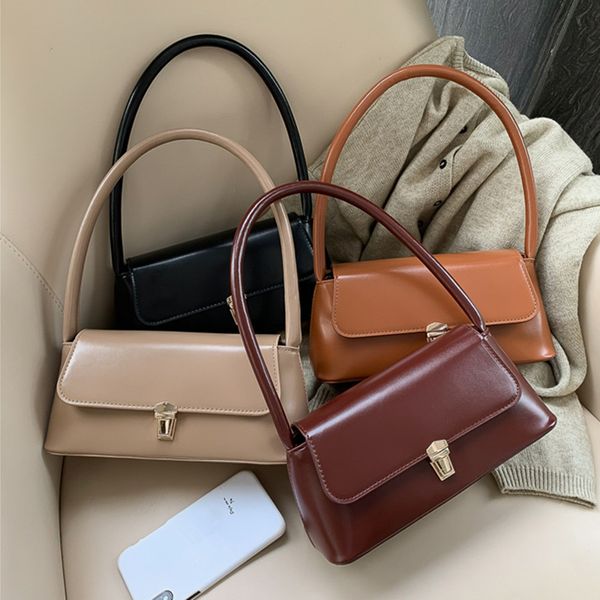 women solid color underarm bag vintage design pu leather ladies small shoulder bags female tote purse handbags
women solid color underarm bag vintage design pu leather ladies small shoulder bags female tote purse handbags