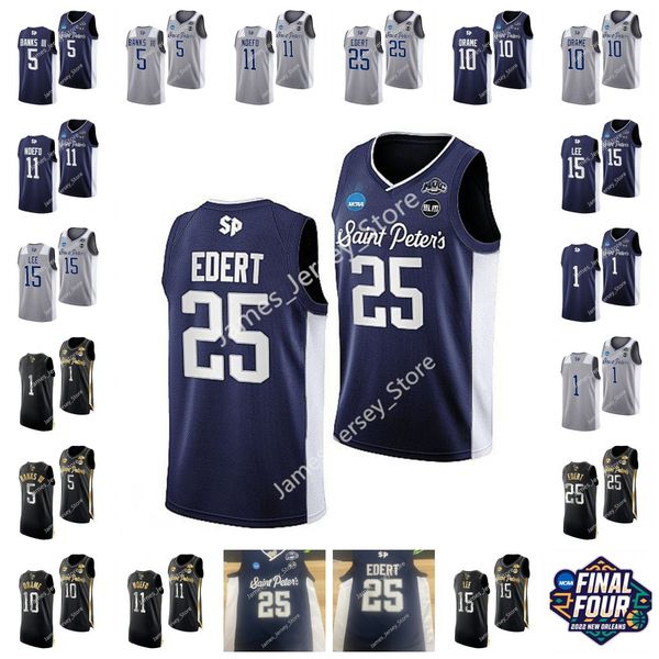 25 doug edert jersey 11 kc ndefo jerseys 1 brent bland matthew lee daryl banks iii 10 fousseyni drame 2022 ncaa custom saint peter's pe, Black
25 doug edert jersey 11 kc ndefo jerseys 1 brent bland matthew lee daryl banks iii 10 fousseyni drame 2022 ncaa custom saint peter's pe, Black