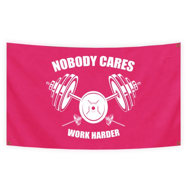 no body cares work harder flag fitness banenr 3x5 ft with brass grommets for college dorm frat man cave party decoration
no body cares work harder flag fitness banenr 3x5 ft with brass grommets for college dorm frat man cave party decoration