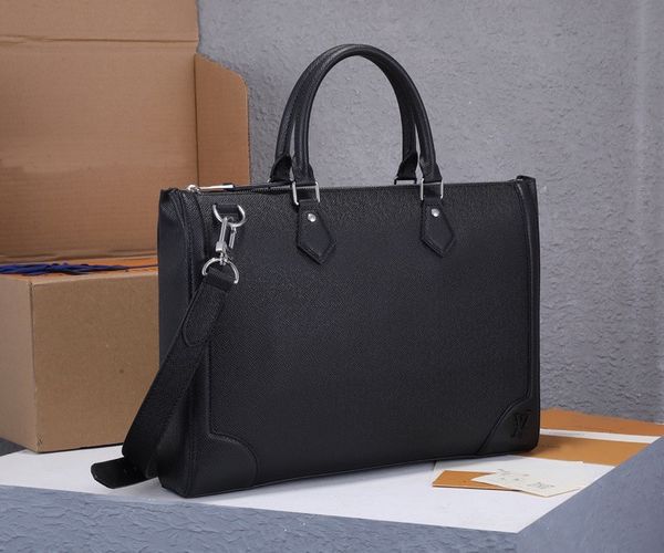 2023 l bag finegrained cowhide briefcase with classic fashion design men handbags adjustable shoulder strap special lapcompartment business, Black
2023 l bag finegrained cowhide briefcase with classic fashion design men handbags adjustable shoulder strap special lapcompartment business, Black