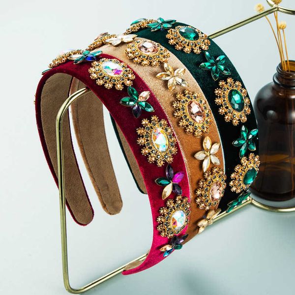heming hair band new baroque full water drill band temperament gold velvet hair band hair accessories, Silver
heming hair band new baroque full water drill band temperament gold velvet hair band hair accessories, Silver