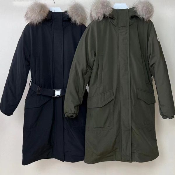 womens down long jacket fox fur collar coats puffer winter jackets collar warm fashion parkas with belt lady coat outerwear pocket, Black
womens down long jacket fox fur collar coats puffer winter jackets collar warm fashion parkas with belt lady coat outerwear pocket, Black