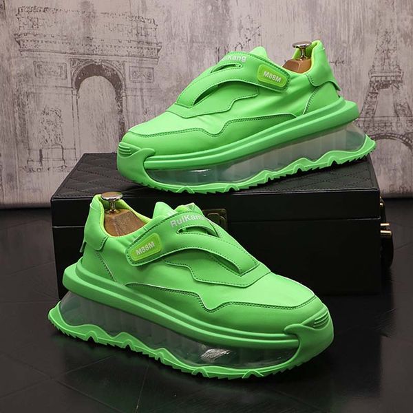 Image of summer Luxury casual designer Men platform flats Shoes air cushion Breathable skateboard Man Trending Sneakers for streets web celebrity