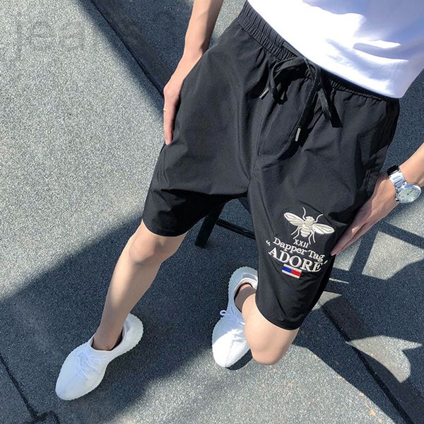 men's shorts designer summer thin little bee printed capris men's fashion brand ruffian handsome net red spirit guy casual slim fi, White;black
men's shorts designer summer thin little bee printed capris men's fashion brand ruffian handsome net red spirit guy casual slim fi, White;black