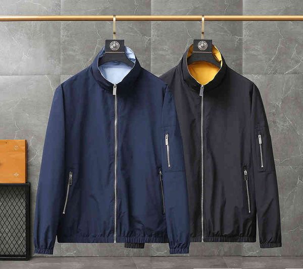 american fashion brand pra spring 2022 men's new stand-up collar double-sided jacket business leisure m-xxl, Black;brown
american fashion brand pra spring 2022 men's new stand-up collar double-sided jacket business leisure m-xxl, Black;brown