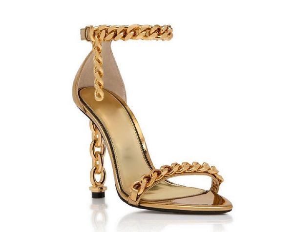 elegant chain ankle-strap heeled sandals stiletto heels women party evening shoes .5cm open toe metallic sculptural-heel mirror leather lu, Black
elegant chain ankle-strap heeled sandals stiletto heels women party evening shoes .5cm open toe metallic sculptural-heel mirror leather lu, Black