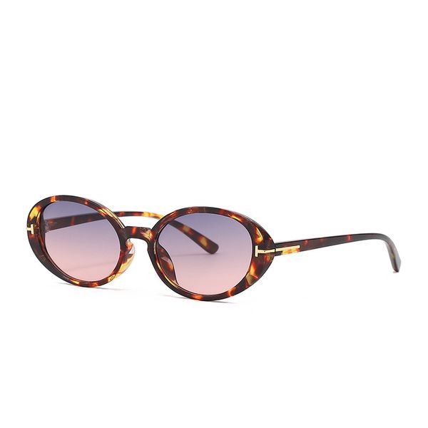 2022 spring t-shaped sunglasses oval narrow catwalk ins 98, White;black