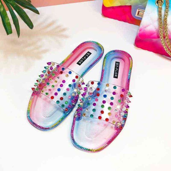 slippers women slides fashionable transparent crystal color flat bottom waterproof travel beach jelly shoes woman flip flops 220530, Black
slippers women slides fashionable transparent crystal color flat bottom waterproof travel beach jelly shoes woman flip flops 220530, Black