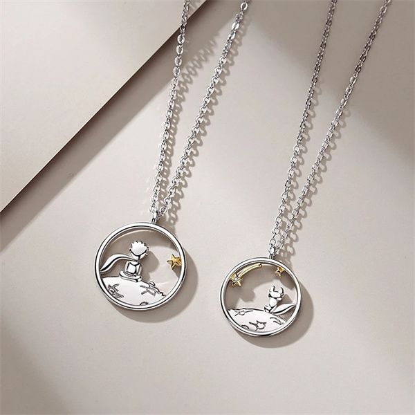 fashion couple pendant necklaces prince little fox pendant personality necklace valentine's day anniversary gift a381, Silver
fashion couple pendant necklaces prince little fox pendant personality necklace valentine's day anniversary gift a381, Silver