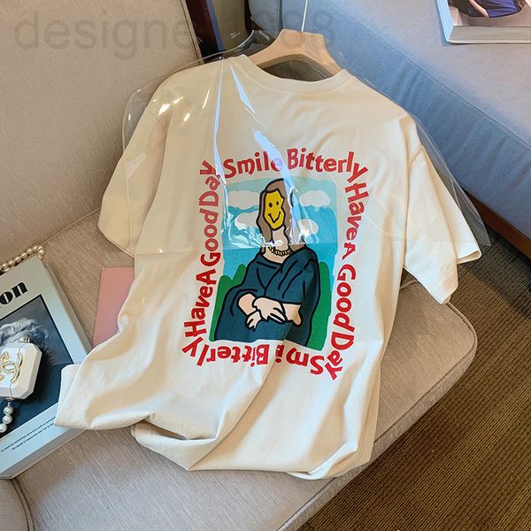 women's t-shirt designer vintage short sleeve t-shirt women's spring clothes 2022 new korean loose casual summer ppdh, White
women's t-shirt designer vintage short sleeve t-shirt women's spring clothes 2022 new korean loose casual summer ppdh, White