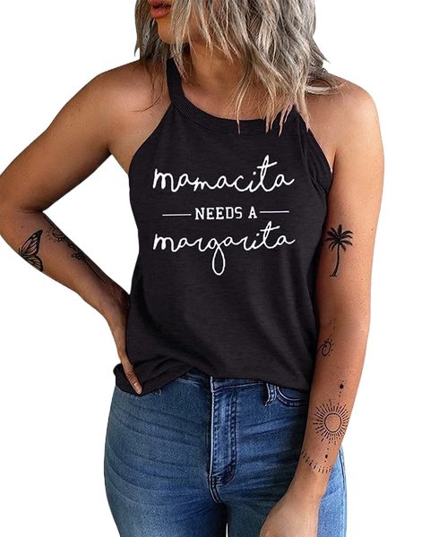 womens high neck tank summer graphic mamacita sleeveless drinking shirts tees s3zb#, White
womens high neck tank summer graphic mamacita sleeveless drinking shirts tees s3zb#, White