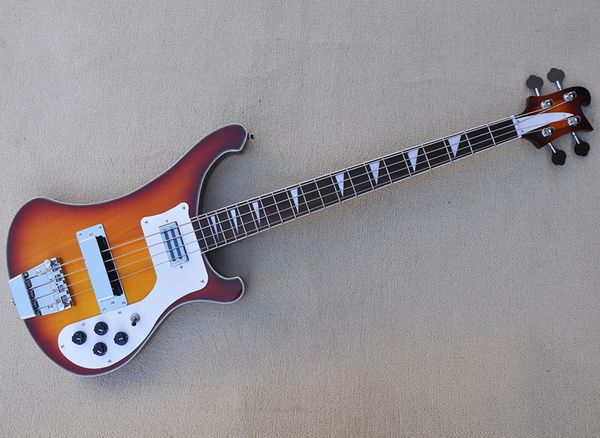 4 strings neck through body brown electric bass guitar with wood grain binding rosewood fretboard
4 strings neck through body brown electric bass guitar with wood grain binding rosewood fretboard