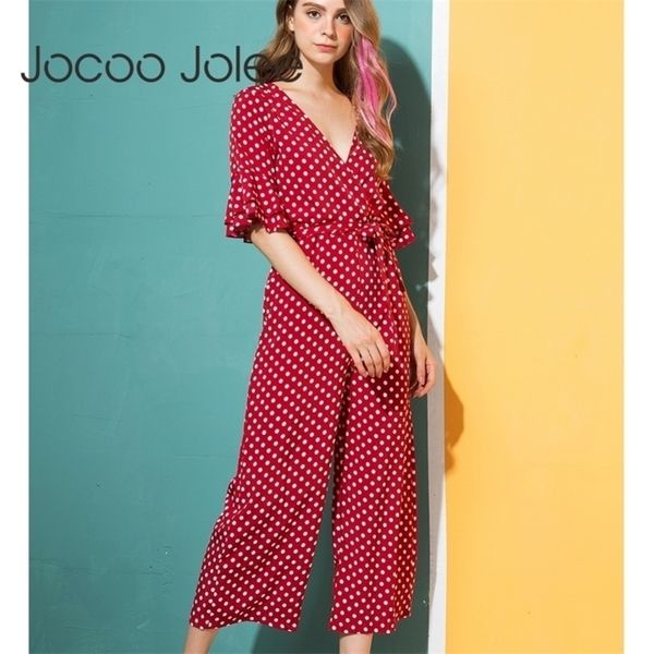jocoo jolee tiered flare sleeve surplice wrap polka dot jumpsuit v neck half sleeve jumpsuit women elegant jumpsuit y200904, Black;white
jocoo jolee tiered flare sleeve surplice wrap polka dot jumpsuit v neck half sleeve jumpsuit women elegant jumpsuit y200904, Black;white