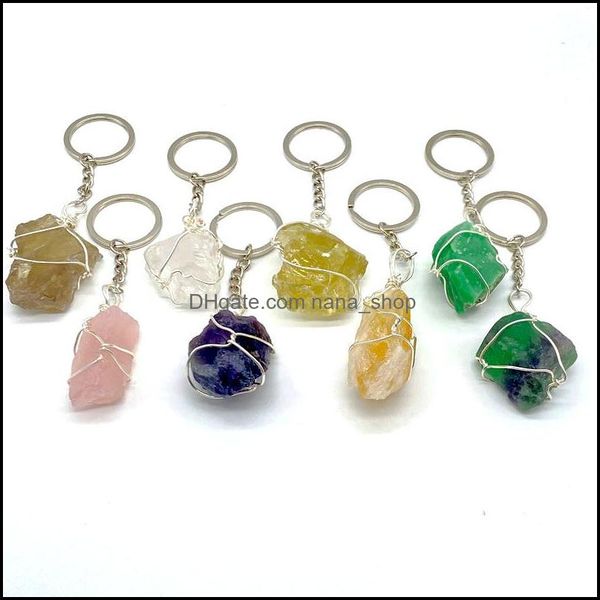 key rings jewelry irregar natural crystal quartz sier plated women girl pendant original stone keychains fashion decor j dh7ou, Slivery;golden
key rings jewelry irregar natural crystal quartz sier plated women girl pendant original stone keychains fashion decor j dh7ou, Slivery;golden