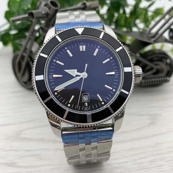 quality breit high series date mens watches 47mm large black dial automatic watch with stainless steel mesh bracelet, Slivery;brown
quality breit high series date mens watches 47mm large black dial automatic watch with stainless steel mesh bracelet, Slivery;brown