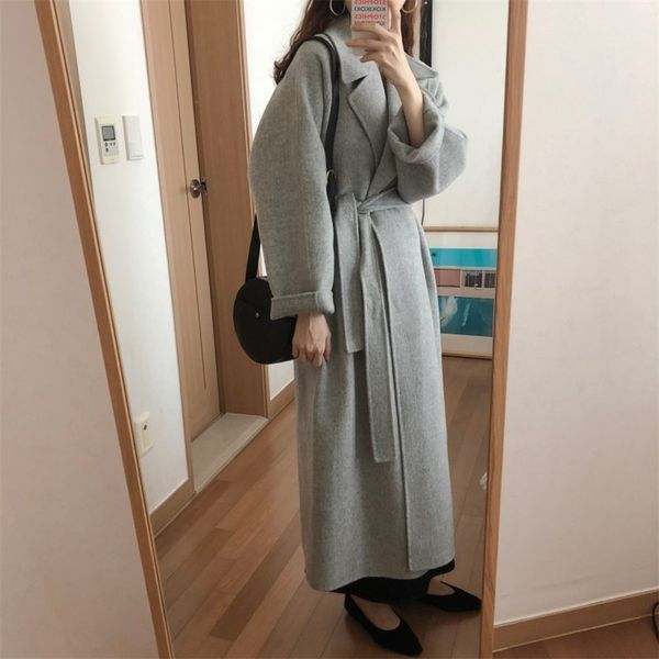 spring autumn winter new women's casual wool blend trench coat oversize long coat with belt cashmere outerwear wholesale oem 201112, Black
spring autumn winter new women's casual wool blend trench coat oversize long coat with belt cashmere outerwear wholesale oem 201112, Black