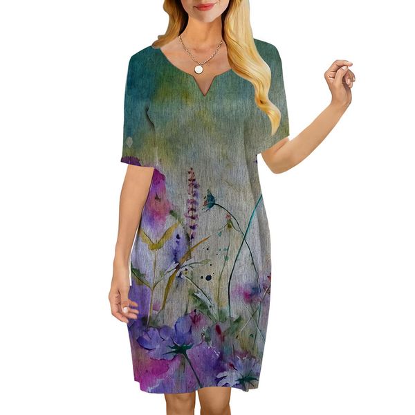 women dress vintage flowers 3d printed vneck loose casual short sleeve shift dress for female dresses party dress 220616, Black;gray
women dress vintage flowers 3d printed vneck loose casual short sleeve shift dress for female dresses party dress 220616, Black;gray