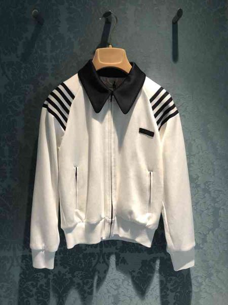 women's two piece pants french minority spring color blocking polo collar fashion coat lapel jacket sportswear women's, White
women's two piece pants french minority spring color blocking polo collar fashion coat lapel jacket sportswear women's, White