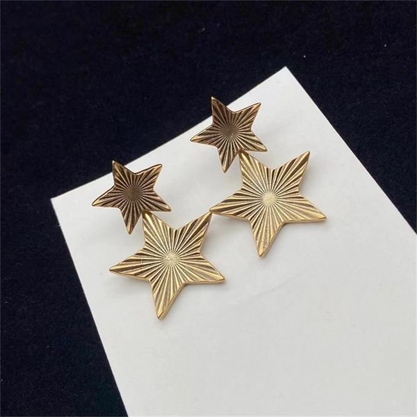 asymmetric size five pointed star minority brass material high-grade earrings and earrings 70% off outlet store sale, Golden
asymmetric size five pointed star minority brass material high-grade earrings and earrings 70% off outlet store sale, Golden