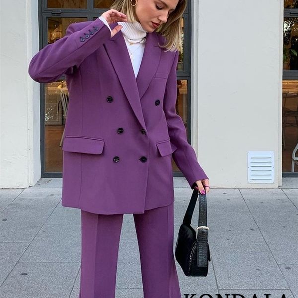 kondala office lady solid purple oversized long blazer women long sleeve v neck double breasted jackets female outwear 220801, White;black
kondala office lady solid purple oversized long blazer women long sleeve v neck double breasted jackets female outwear 220801, White;black