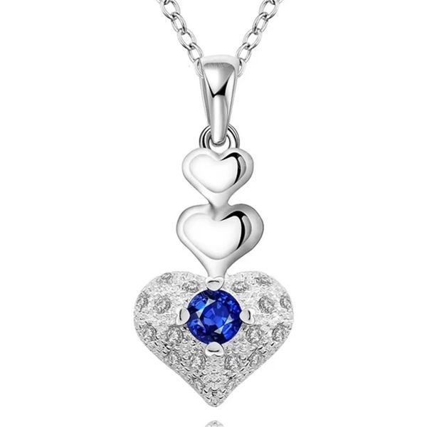 wholesale 925 silver necklace wedding women elegant heart blue crystal pendant fashion jewelry valentine's gift
wholesale 925 silver necklace wedding women elegant heart blue crystal pendant fashion jewelry valentine's gift