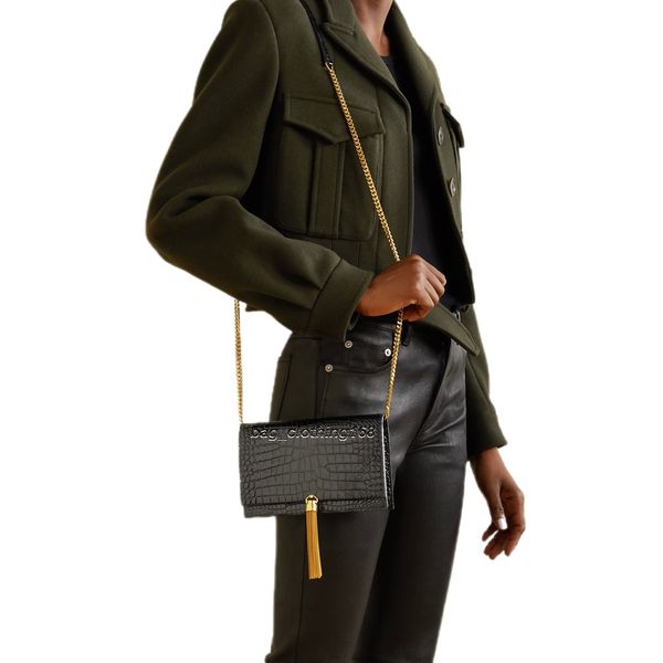 fashion branded clutch chain tassel purses luxurious designer shoulder bags with shiny crocodile embossed leather handbags wallets crossbody
fashion branded clutch chain tassel purses luxurious designer shoulder bags with shiny crocodile embossed leather handbags wallets crossbody