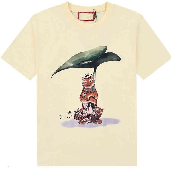 women's t-shirt luxury tiger pattern short sleeve t-shirt casual loose versatile original quality, White
women's t-shirt luxury tiger pattern short sleeve t-shirt casual loose versatile original quality, White