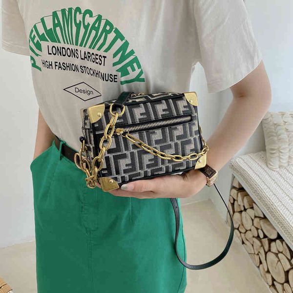 fashion bag version ins trendy straight urban simple chain bag