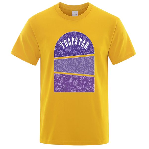 street fashion brand trapstar purple print t-shirt men's casual short-sleeved loose large o-neck breathable t-shirt young men, White;black
street fashion brand trapstar purple print t-shirt men's casual short-sleeved loose large o-neck breathable t-shirt young men, White;black