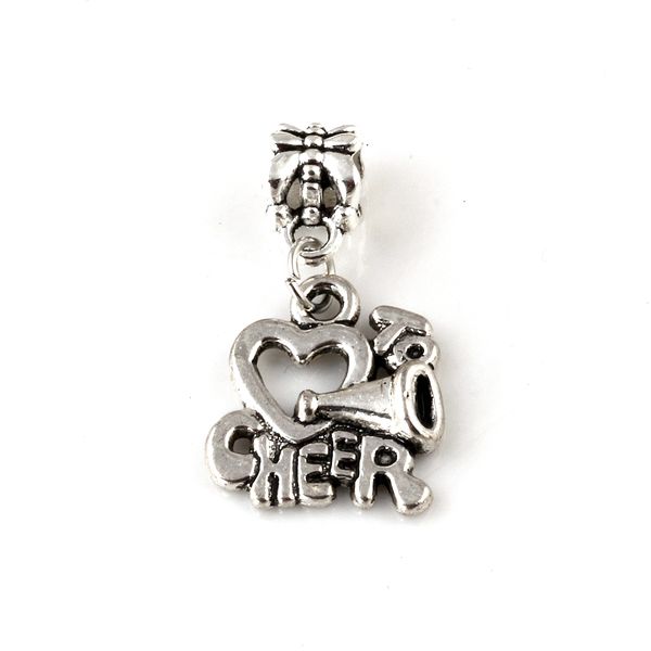 100pcs antiqued silver alloy cheerleader heart i love to cheer charm pendants for jewelry making bracelet necklace diy accessories, Bronze;silver
100pcs antiqued silver alloy cheerleader heart i love to cheer charm pendants for jewelry making bracelet necklace diy accessories, Bronze;silver