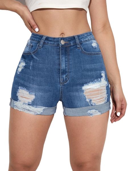 washed ripped denim shorts d4ve#, White;black 
washed ripped denim shorts d4ve#, White;black