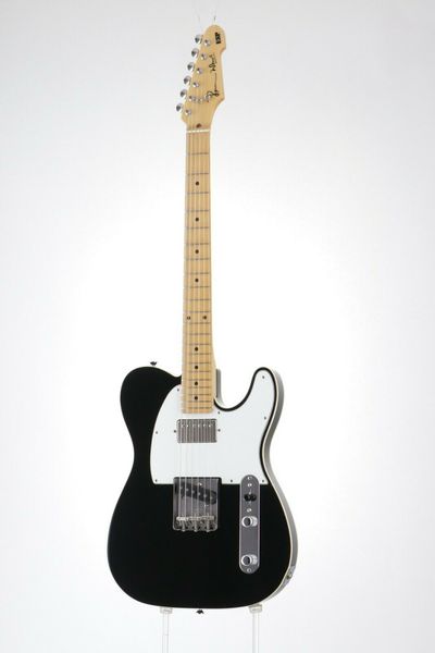 es p ron wood signature model black electric guitar from japan 
es p ron wood signature model black electric guitar from japan
