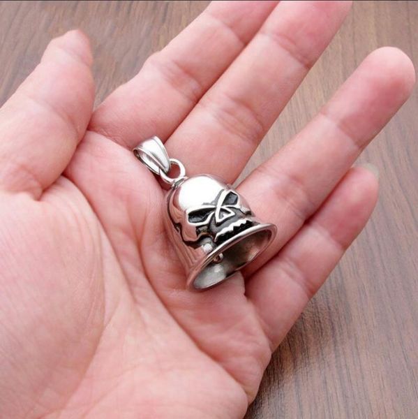 pendant necklaces fashion gothic skull pattern bell punk rock motorcycle for men personality jewelry gift, Silver
pendant necklaces fashion gothic skull pattern bell punk rock motorcycle for men personality jewelry gift, Silver