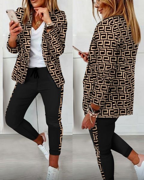 fashion womens casual dresses pants tracksuits suit two pieces sets spring autumn long sleeve suit coat trouser suits ladies coats clothing, Black;gray
fashion womens casual dresses pants tracksuits suit two pieces sets spring autumn long sleeve suit coat trouser suits ladies coats clothing, Black;gray