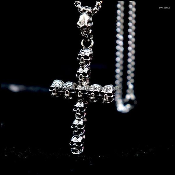 pendant necklaces pendants jewelry punk antique sier color cross necklace skl design cruz for men bo dhi4d, Silver
pendant necklaces pendants jewelry punk antique sier color cross necklace skl design cruz for men bo dhi4d, Silver