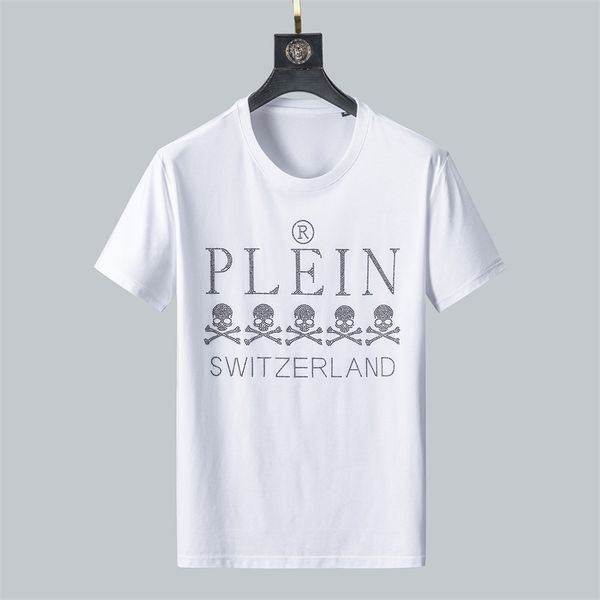 2022 men's brand designer t shirt summer breathable t-shirt skull letter logo rhinestone round neck comfortable #a617, White;black
2022 men's brand designer t shirt summer breathable t-shirt skull letter logo rhinestone round neck comfortable #a617, White;black