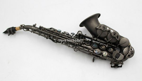 curved soprano saxophone b flat matt black plated musical instrument professional with case
curved soprano saxophone b flat matt black plated musical instrument professional with case
