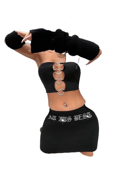 heart ring linked tube & rhinestone letter pattern skirt without arm sleeves 630n#, White
heart ring linked tube & rhinestone letter pattern skirt without arm sleeves 630n#, White