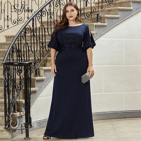 plus size women dress mermaid beaded half sleeve o neck bodycon evening party dress ladies long formal dress vestido de festa 210319, Black;gray
plus size women dress mermaid beaded half sleeve o neck bodycon evening party dress ladies long formal dress vestido de festa 210319, Black;gray