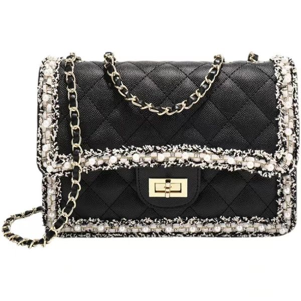 evening bags black fashion diamond embroidery line chain cross shoulder handbag fashion pearl edge designer women's bag
evening bags black fashion diamond embroidery line chain cross shoulder handbag fashion pearl edge designer women's bag