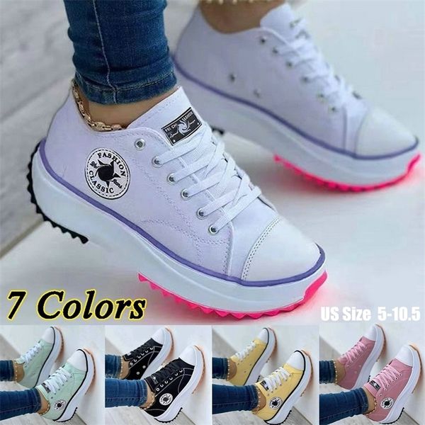canvas sneakers women fashion platform low-single shoes thick-soled candy color flats female 220810, Black;white
canvas sneakers women fashion platform low-single shoes thick-soled candy color flats female 220810, Black;white