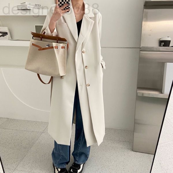 women's suits & blazers designer sp original korean version simple design double collar row button suit coat women's spring long w, White;black
women's suits & blazers designer sp original korean version simple design double collar row button suit coat women's spring long w, White;black