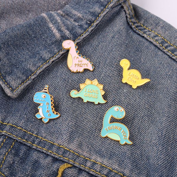 european pink dinosaur modelling brooch letters animals enamel corsage badges student backpack clothes collar pins cartoon ornament accessor, Gray
european pink dinosaur modelling brooch letters animals enamel corsage badges student backpack clothes collar pins cartoon ornament accessor, Gray