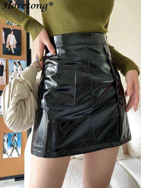 horetong black pu leather skirts women high waist bright lacquer pocket a-line mini skirt new autumn 2022 fashion clubwear t220819
horetong black pu leather skirts women high waist bright lacquer pocket a-line mini skirt new autumn 2022 fashion clubwear t220819