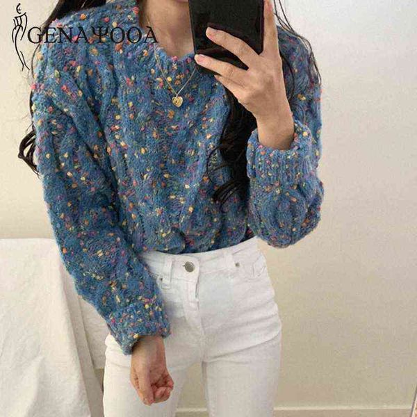 women sweater genayooa pullover jumper ladeis loose long sleeve o neck warm cashmere sweater fashion vintag t220824, White;black
women sweater genayooa pullover jumper ladeis loose long sleeve o neck warm cashmere sweater fashion vintag t220824, White;black