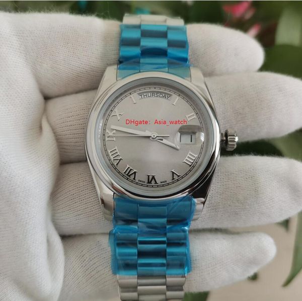 factory supplier sapphire wristwatches 36mm 118209 silver dial mechanical automatic stainless steel bands ladies mens watch watches, Slivery;brown
factory supplier sapphire wristwatches 36mm 118209 silver dial mechanical automatic stainless steel bands ladies mens watch watches, Slivery;brown