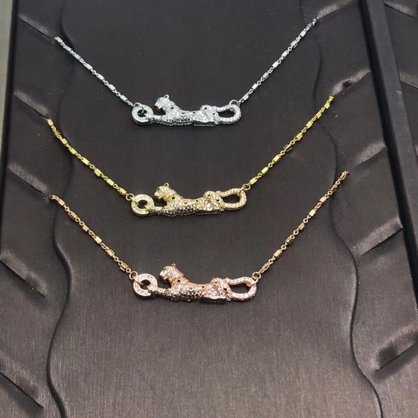 new pattern designer necklaces full of diamonds leopard pendants for women fashion jewelry clavicle chain trendy, Silver
new pattern designer necklaces full of diamonds leopard pendants for women fashion jewelry clavicle chain trendy, Silver
